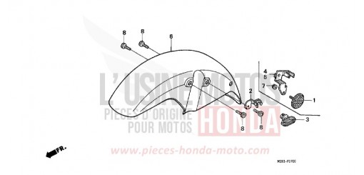 FRONT FENDER NTV650P de 1993